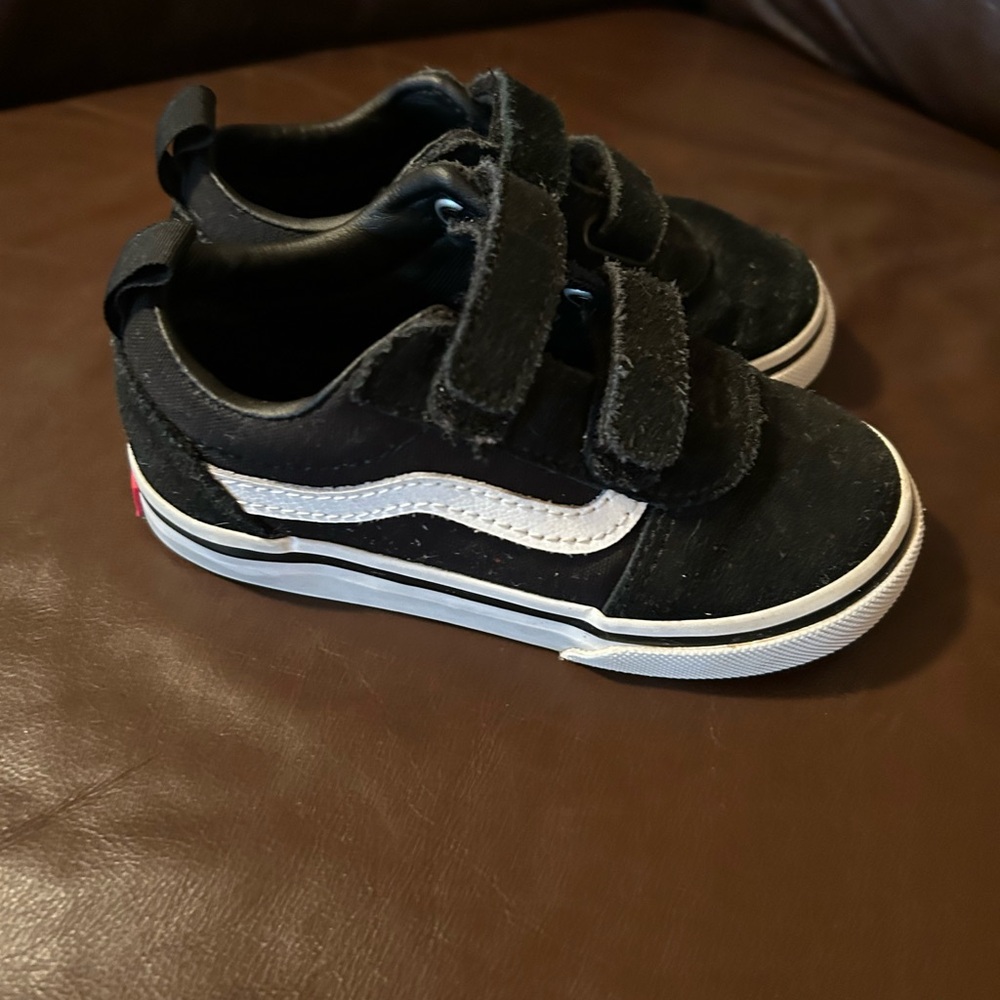 Vans Black and White Toddler Sneakers